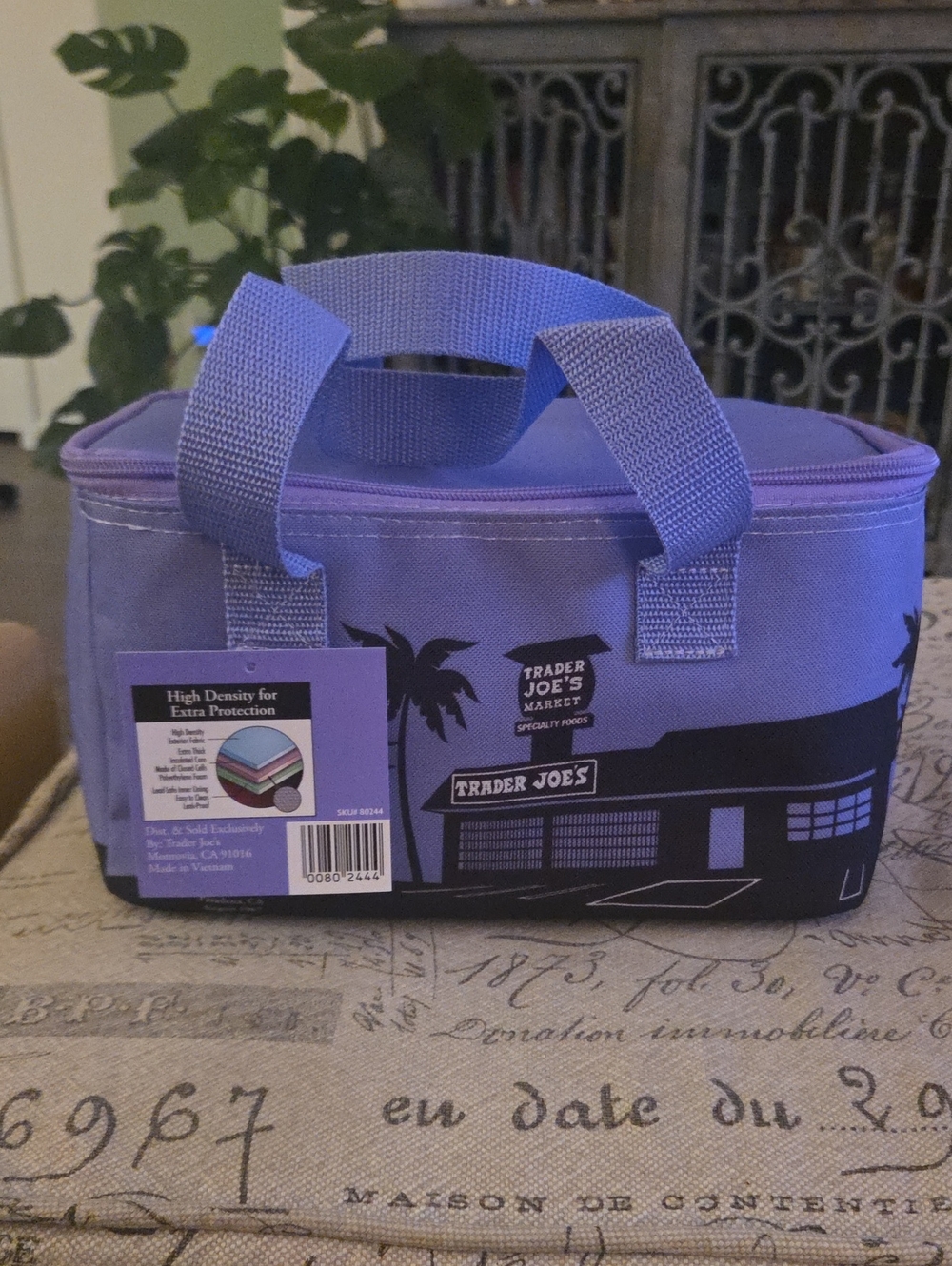 New! Trader Joe's Purple Mini Insulated Lunch Bag
